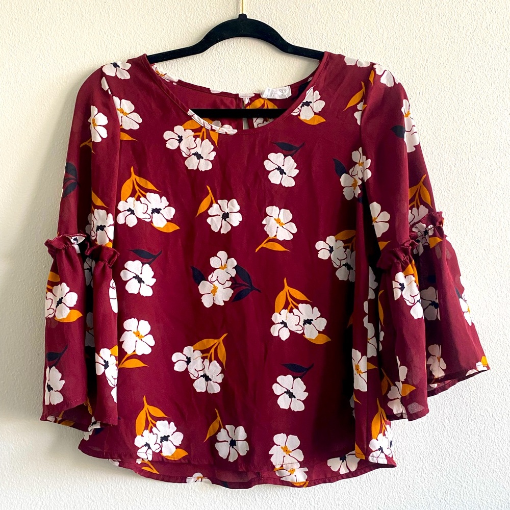 Sienna Sky Long Sleeve Blouse Size XS